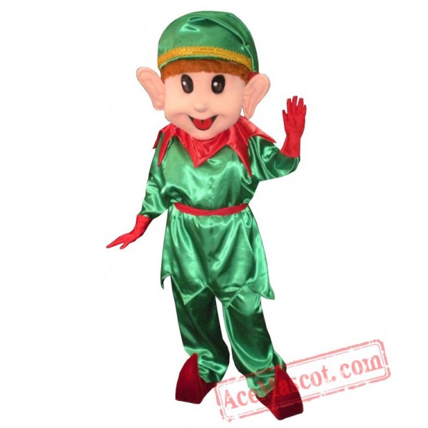 Adult Christmas Elf Mascot Costume
