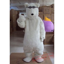 White Polar Bears Mascot Costume