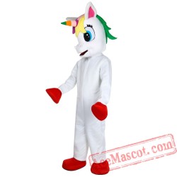 Uncorn Flying Horse Mascot Costume Rainbow Pony