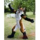 Long Fur Fursuit Studio Brown Husky Dog Mascot Costume