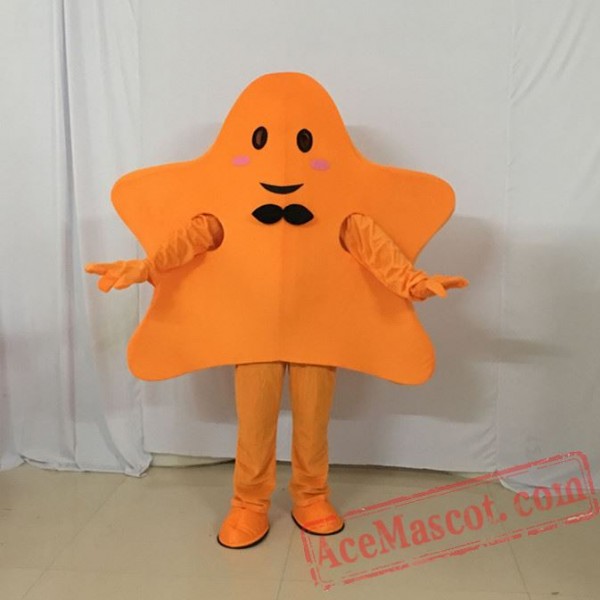 Yellow Star Mascot Star Girl Mascot Costume
