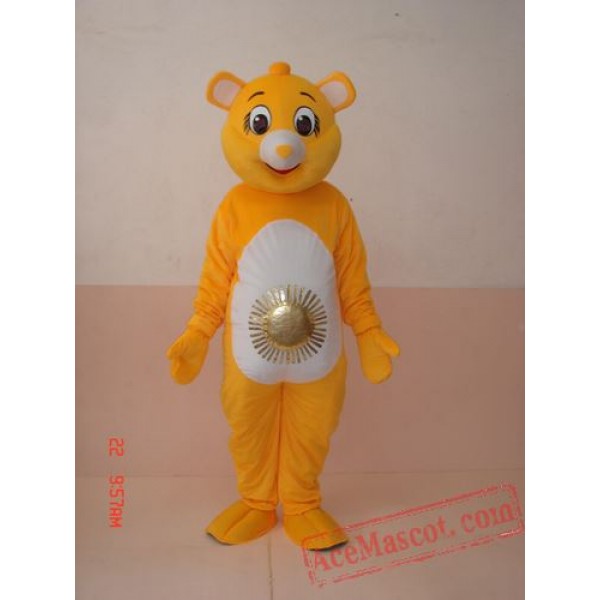 Bear Yellow Mascot Costume