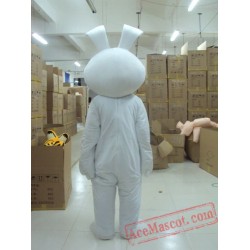 Big White Easter Bunny Bug Rabbit Mascot Costume