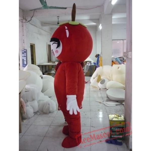 Apple Girl Mascot Costume