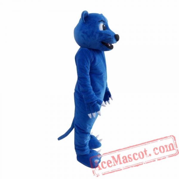 Blue Panther Lion Mascot Costume