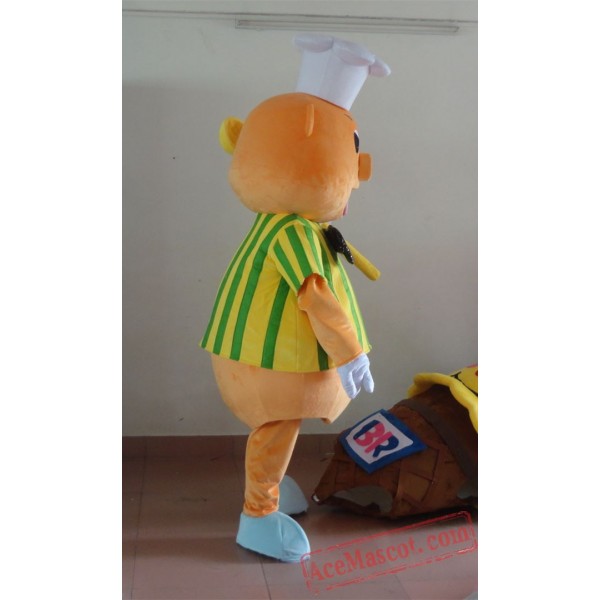 Yellow Pig Mascot Costume