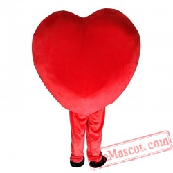 Valentine'S Day Red Heart Love Mascot Costume