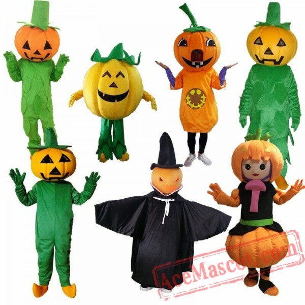 Yellow Pumpkin Mascot Costume