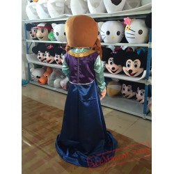 Frozen Anna Princess Mascot Costume for Adult
