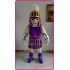 Purple Spartan Mascot Costume Knight Trojan Costume